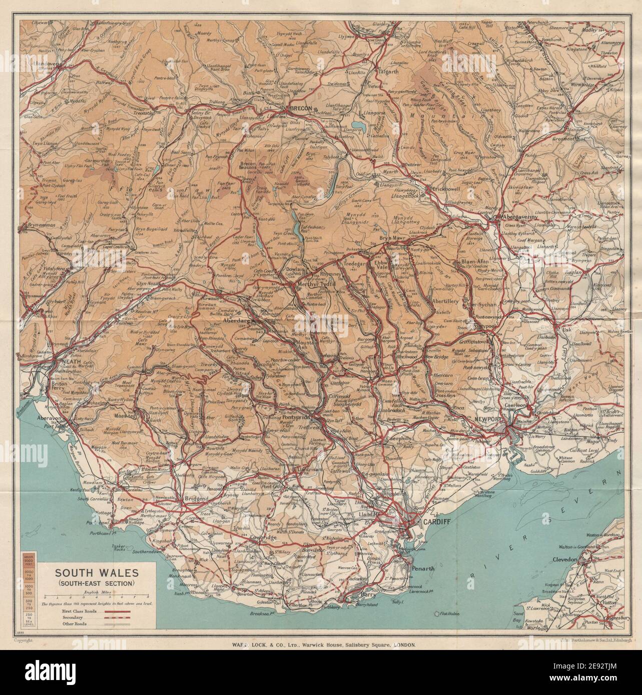 Map Of Gwent South Wales Newport Wales Map High Resolution Stock Photography And Images - Alamy