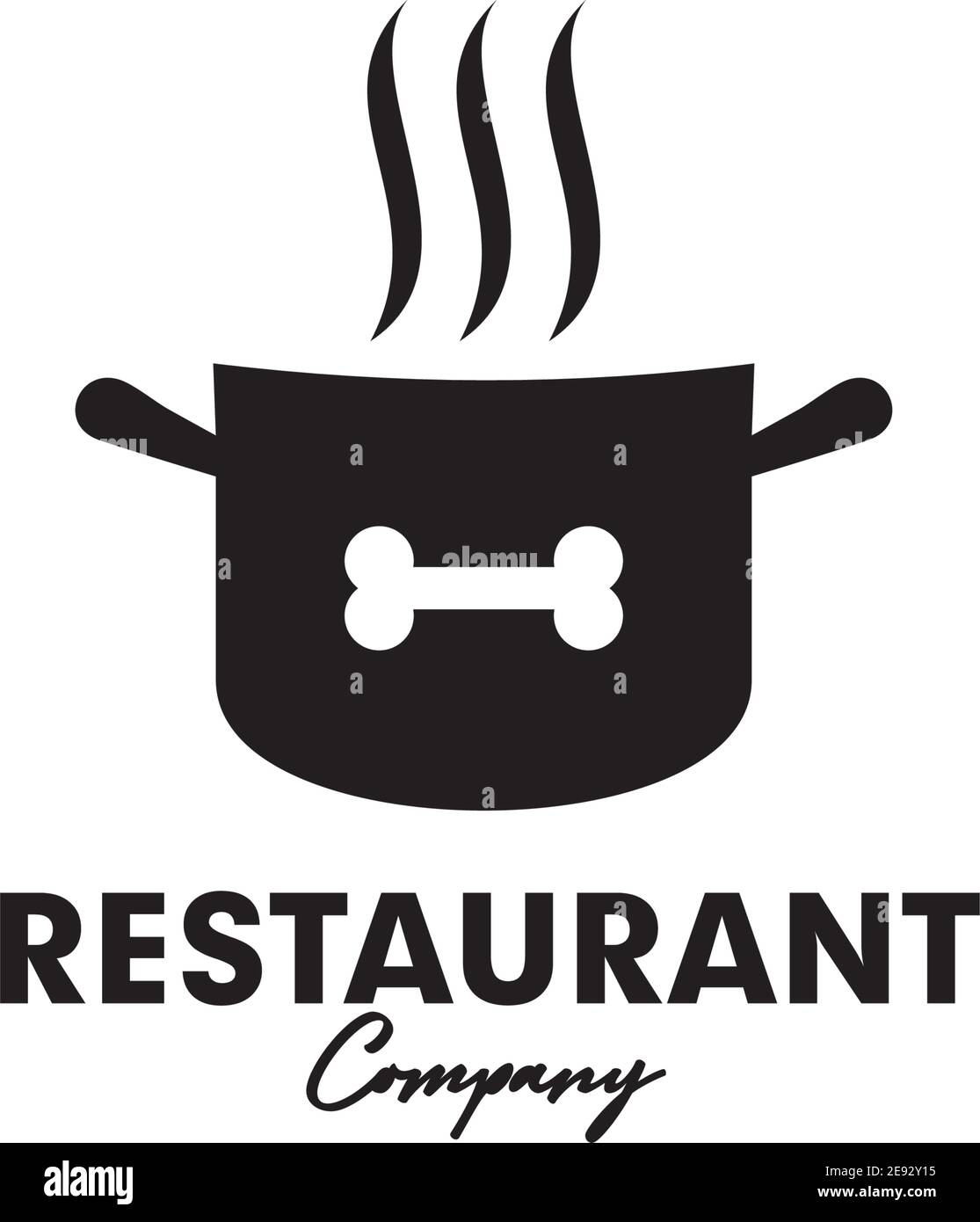 Restaurant icon logo design vector illustration template Stock Vector