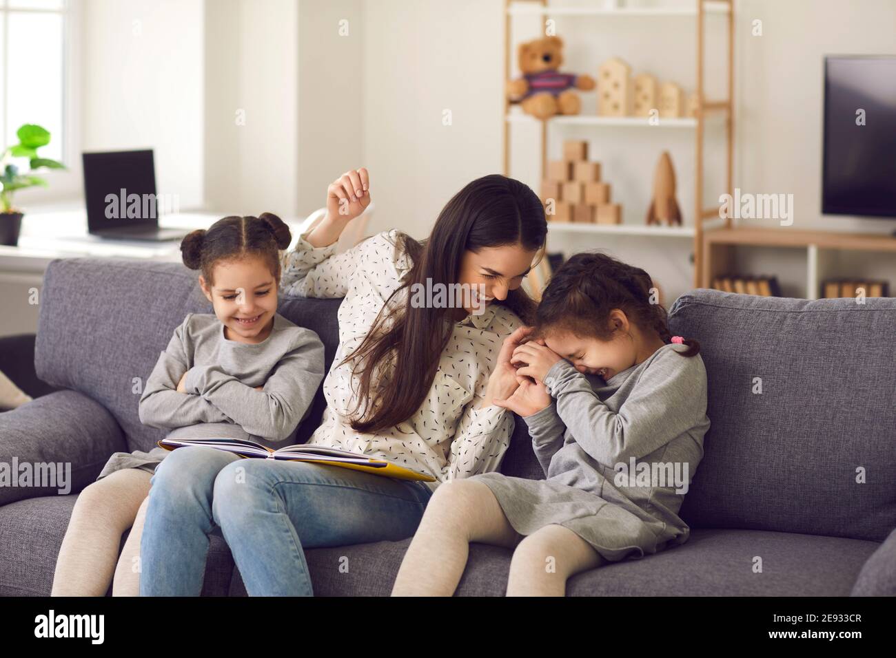 Spending time at home with children concept Stock Photo