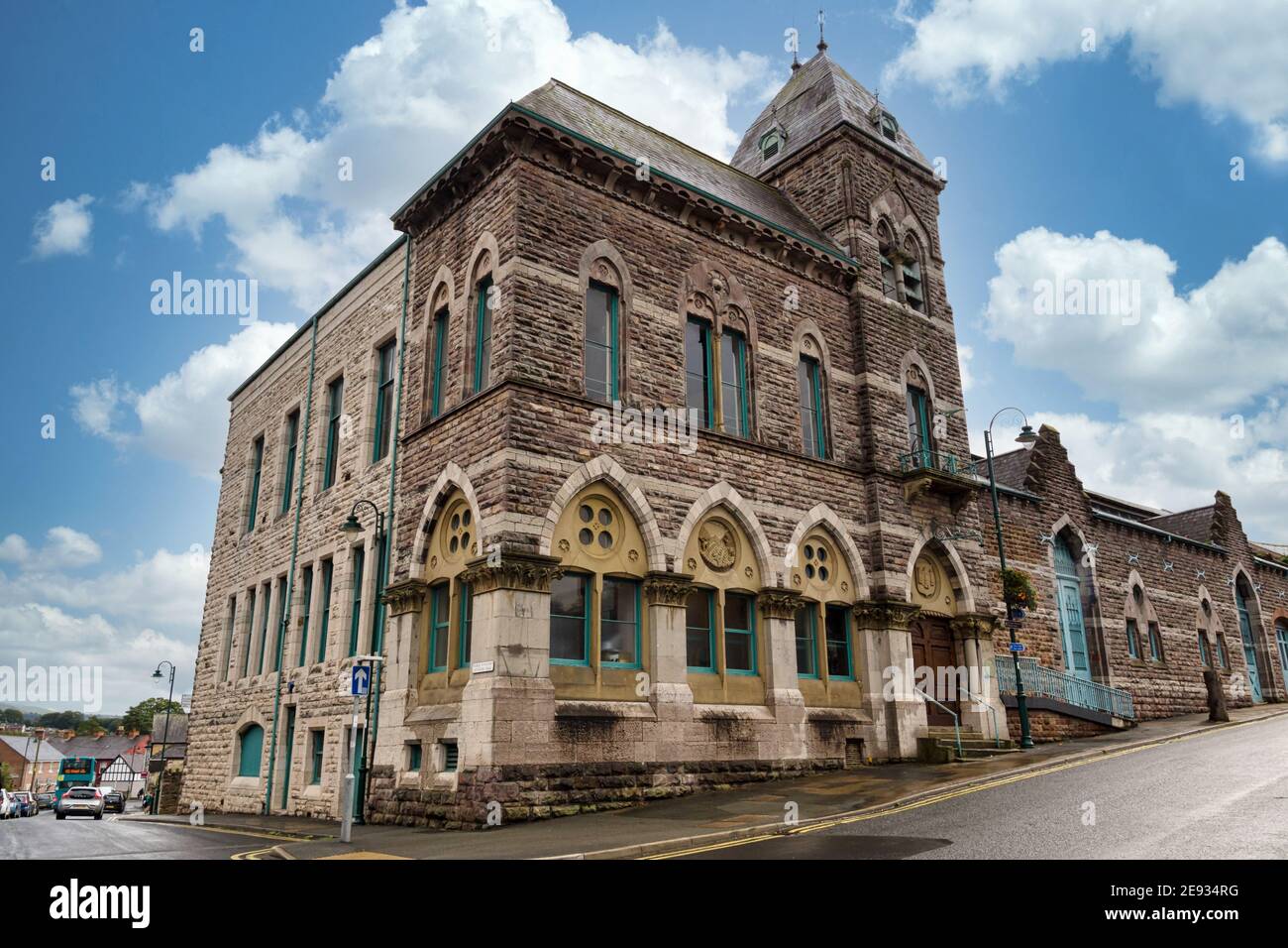 Ruthin Town Hall in Ruthin North Wales the administrative office for
