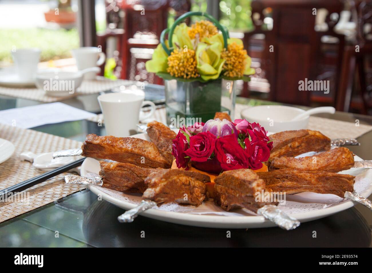 Cumin roast lamb chops Stock Photo Alamy