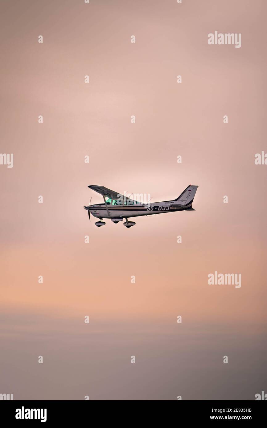 Photo of a plane in air Stock Photo
