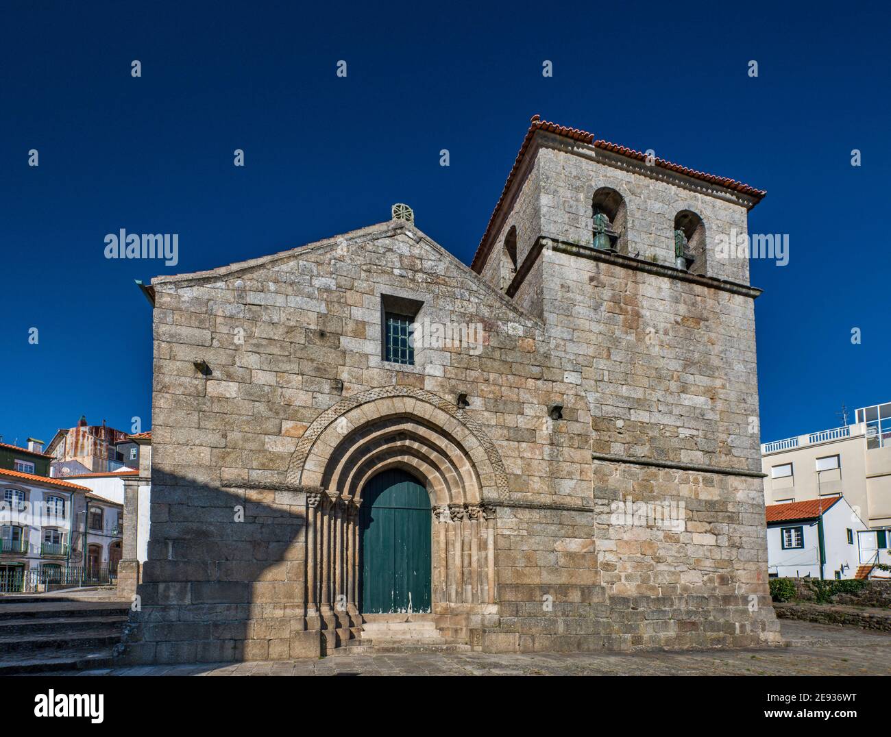 Igreja de Almacave, medieval church in Lamego, Norte region, Portugal Stock Photo