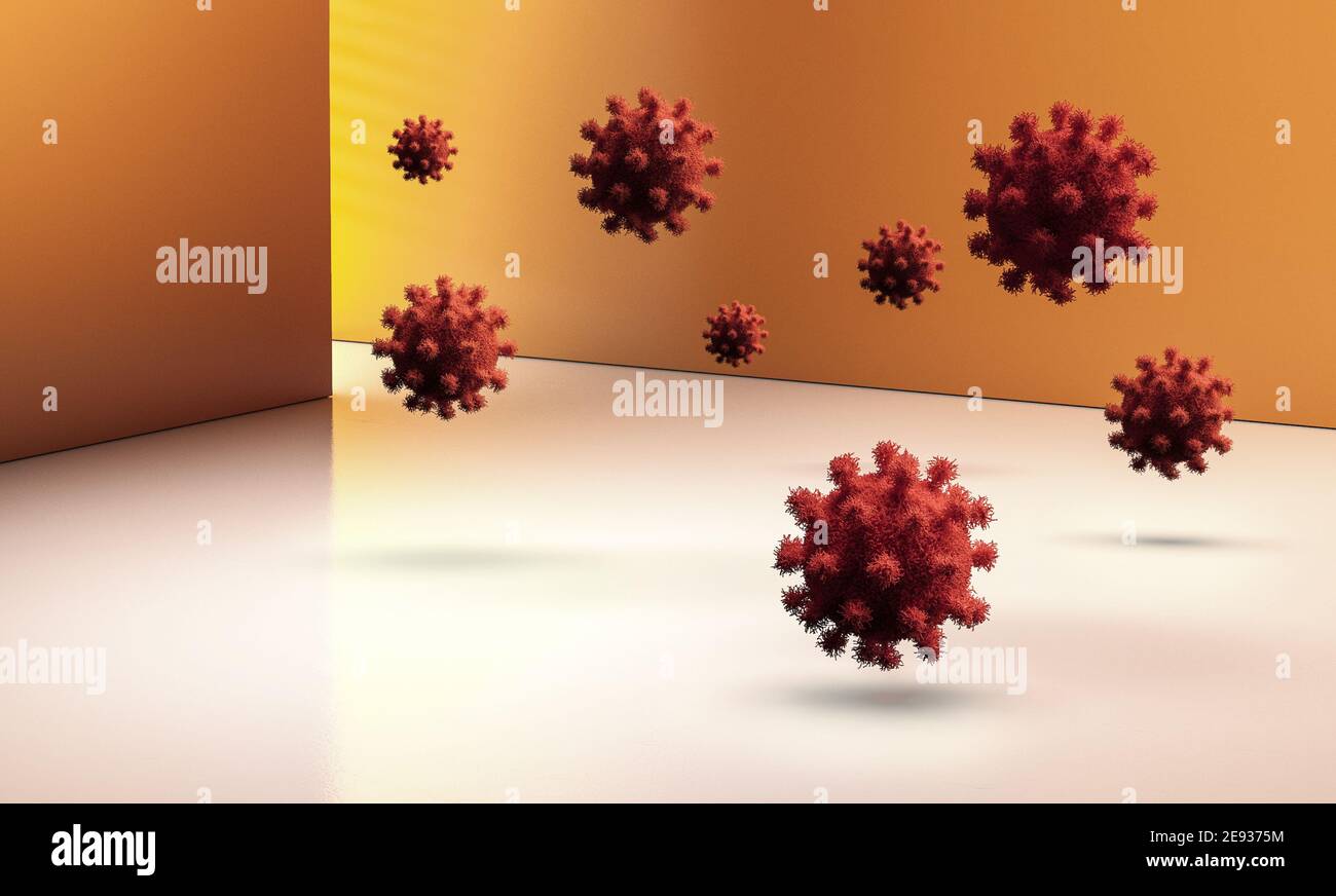 Virus background 3d illustration Stock Photo - Alamy