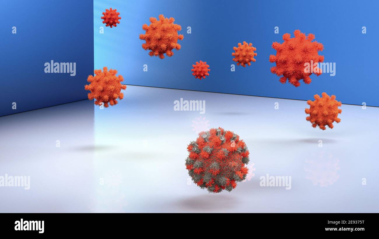 Virus background 3d illustration Stock Photo - Alamy