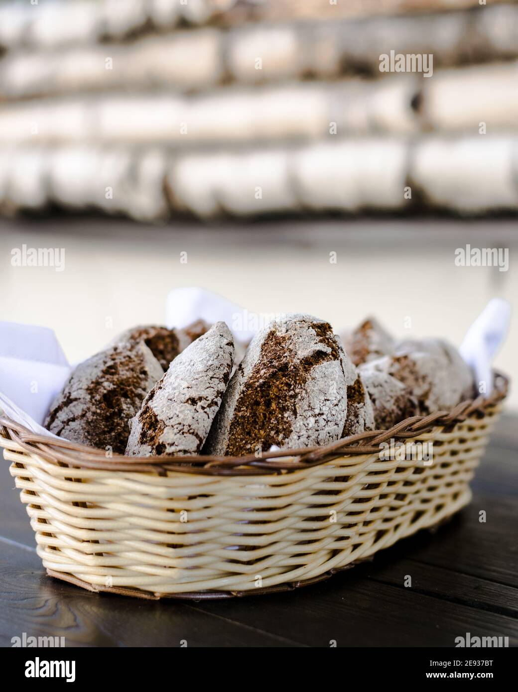Small Rye Toast Small rye bread loafs in a basket at a restaurant Stock Photo - Alamy