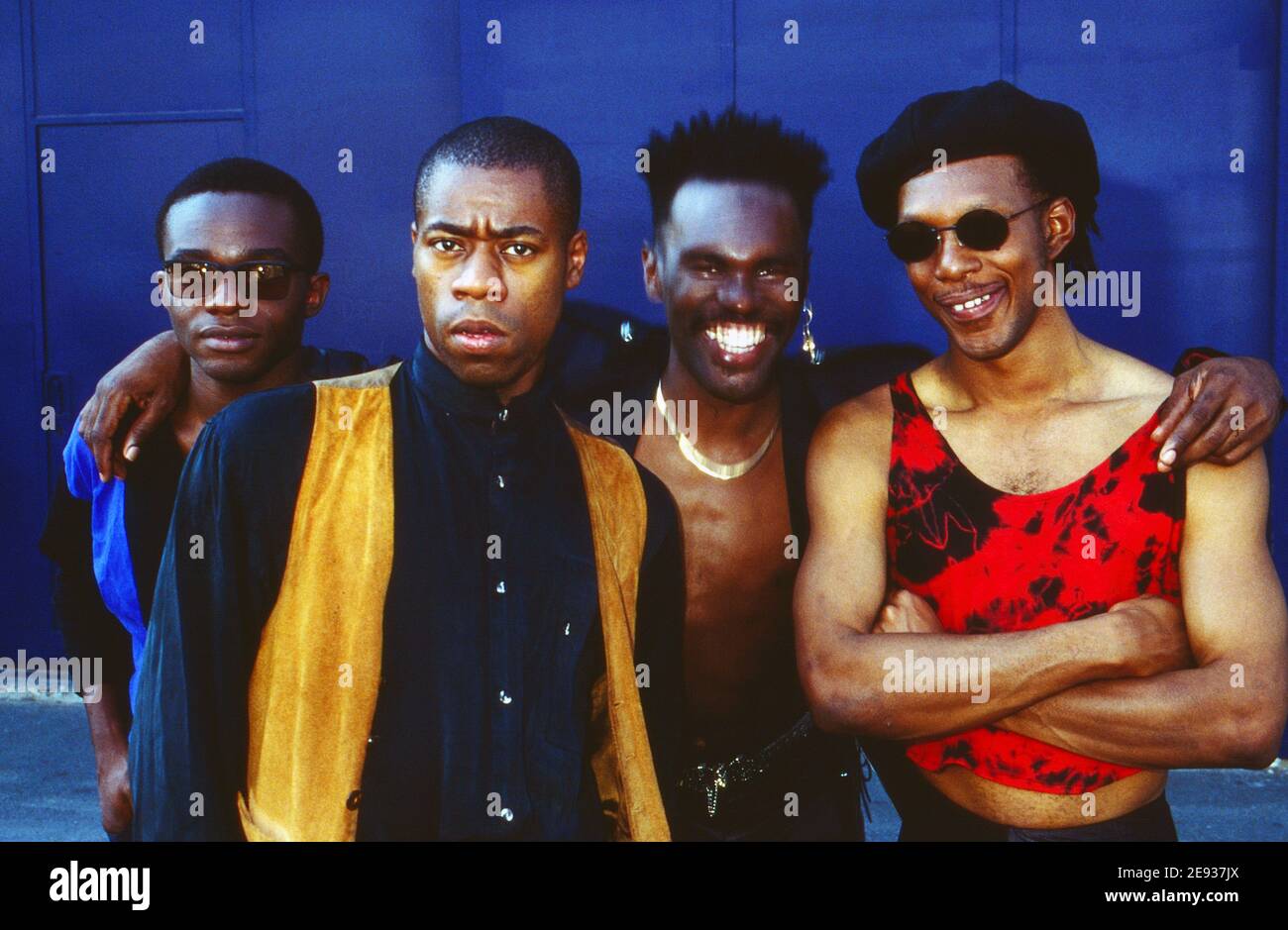 Andrew Roachford mit Band auf der IFA in Berlin, Deutschland 1991 Stock ...