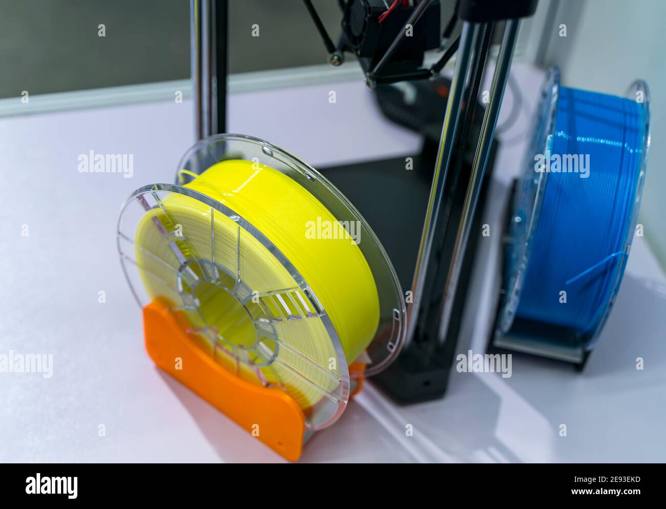 3D printing filaments,Progressive modern additive technology Stock Photo