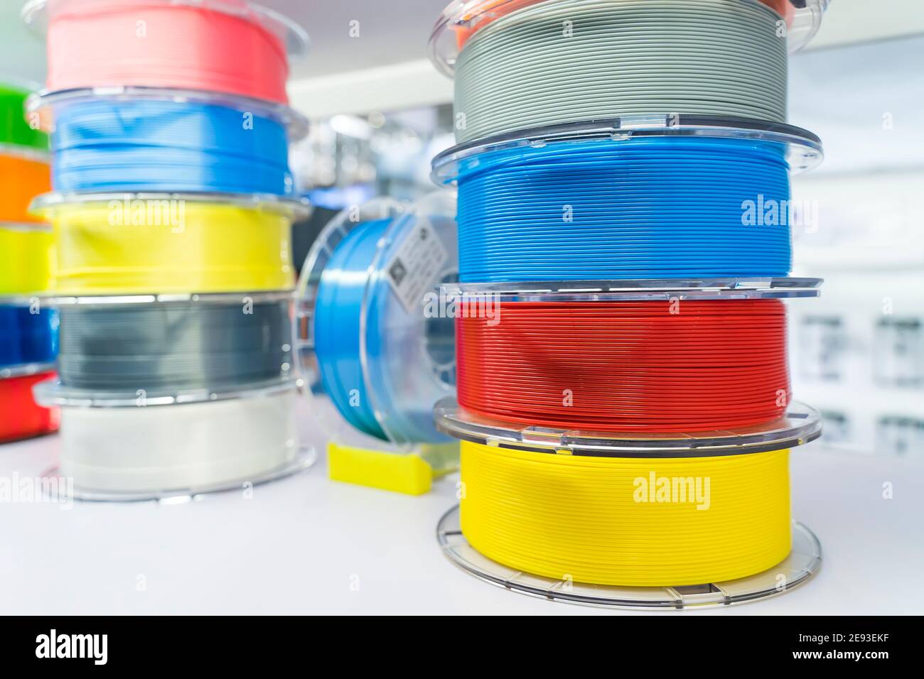 3D printing filaments,Progressive modern additive technology Stock ...