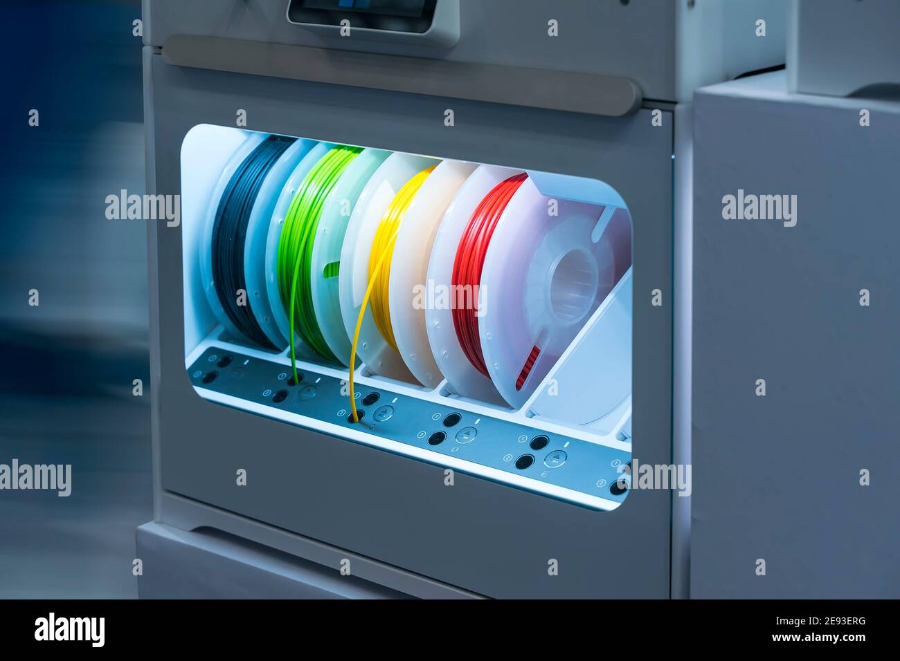3D printing filaments,Progressive modern additive technology Stock ...