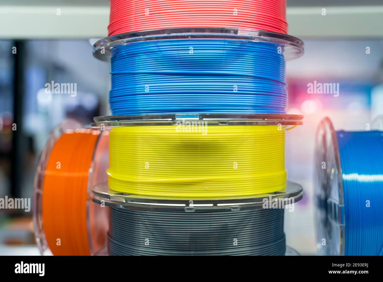 3D printing filaments,Progressive modern additive technology Stock ...