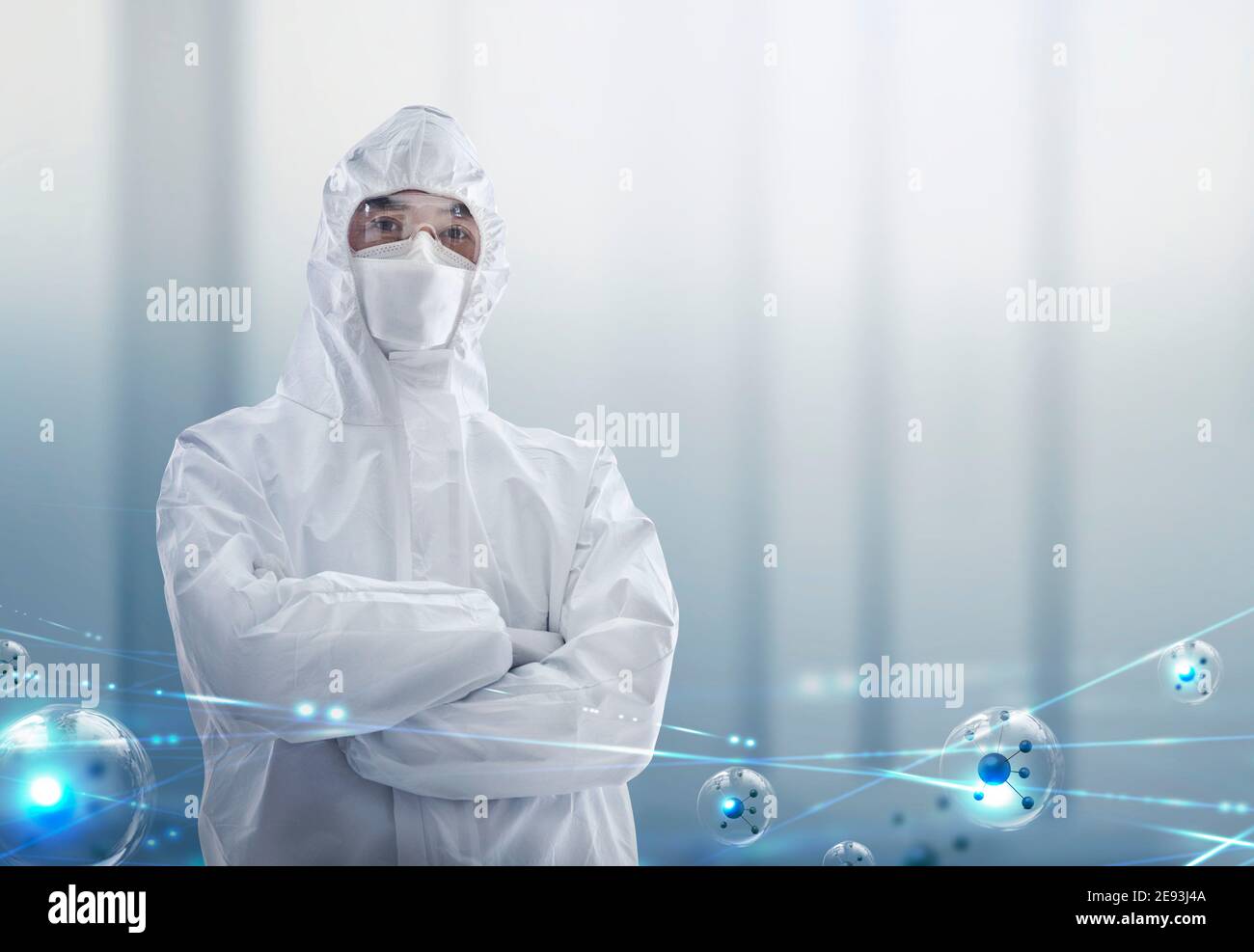 Health workers wearing protective clothing Stock Photo Alamy