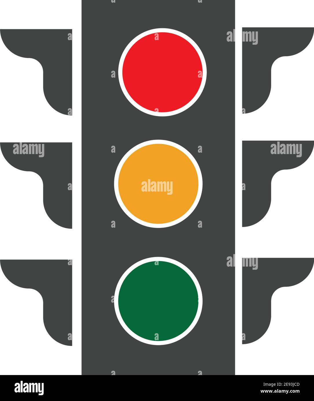 Traffic Light Icon Vector Design Template Traffic light signal - Vector icon Stock Vector