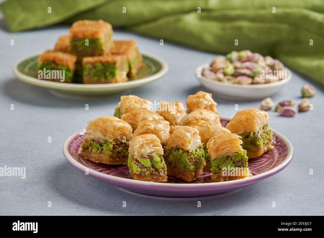 Traditional turkish, arabic sweets baklava Stock Photo