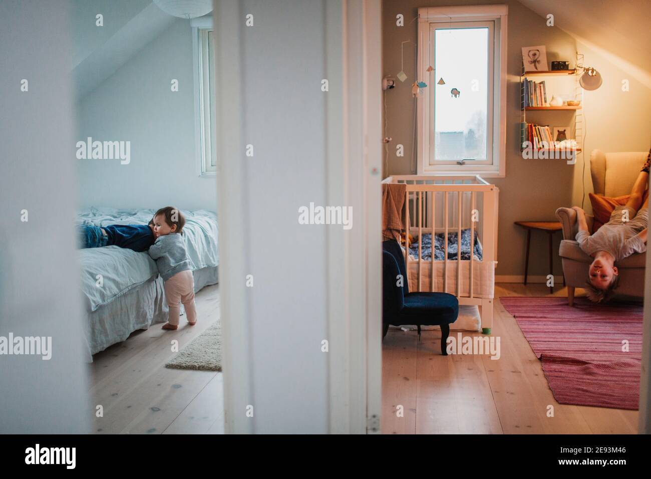 Children at home Stock Photo - Alamy