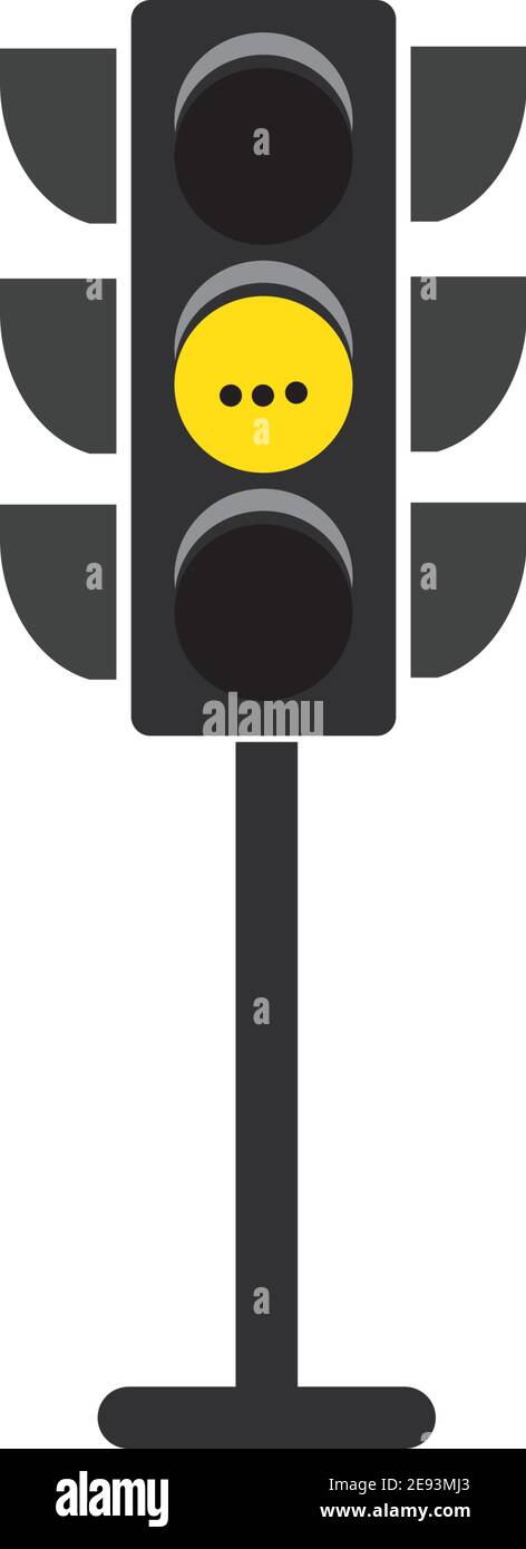 Traffic Light Icon Vector Design Template Traffic light signal - Vector icon Stock Vector