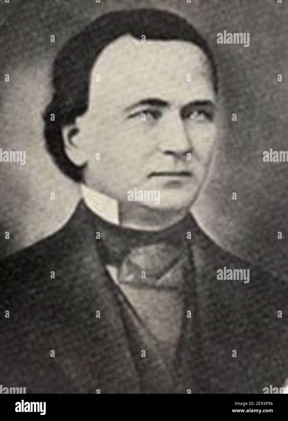 Walter Hunt inventor of the safety pin sewing machine Stock