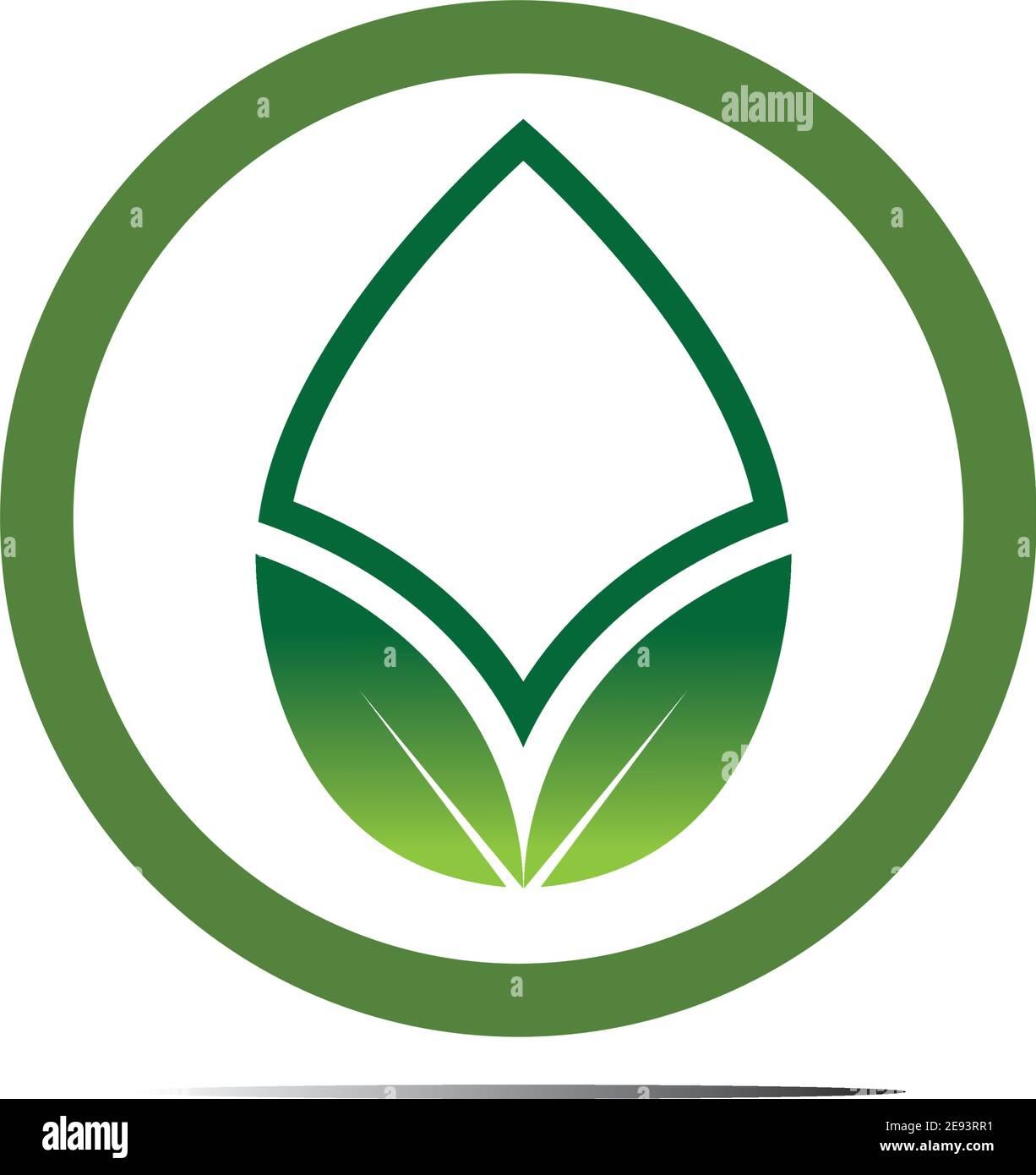 Abstract nature logo icon vector design of leaves Stock Vector Image ...