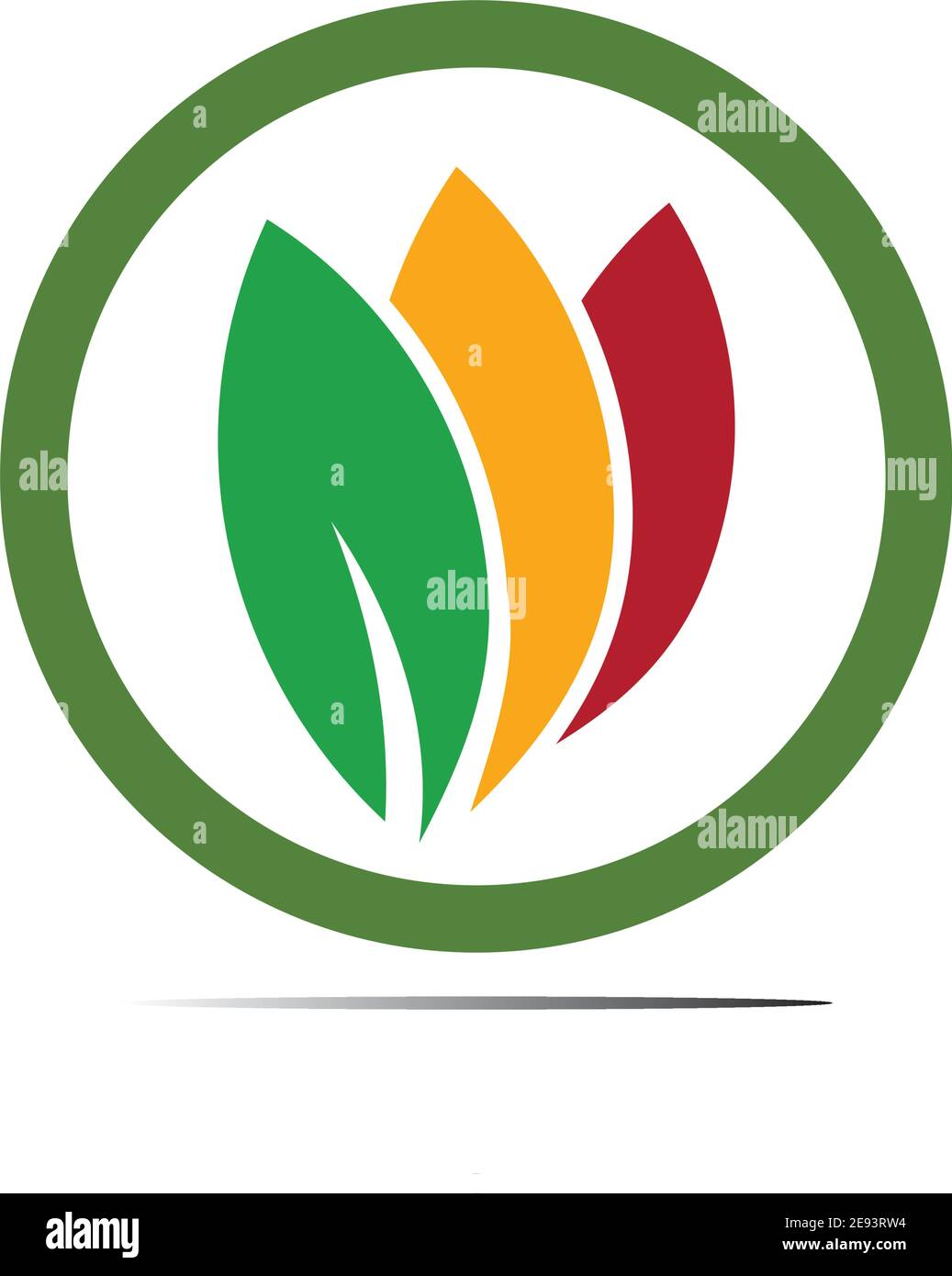 Abstract nature logo icon vector design of leaves Stock Vector Image ...