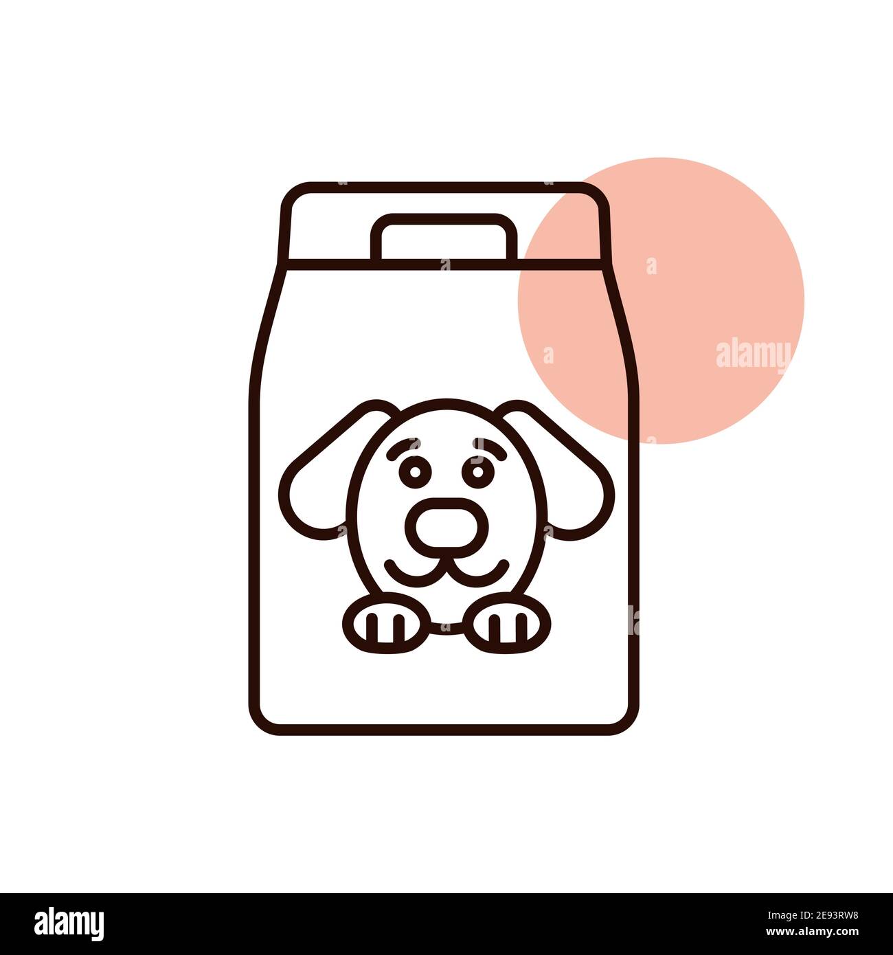 Dog food bag vector icon. Pet animal sign. Graph symbol for pet and  veterinary web site and apps design, logo, app, UI Stock Vector Image & Art  - Alamy