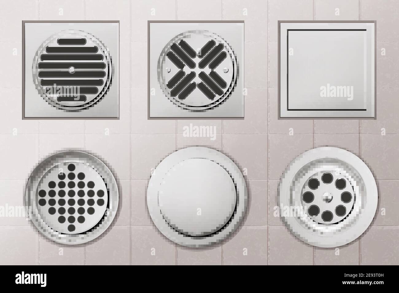 Drainage Covers Stock Vector Images Alamy