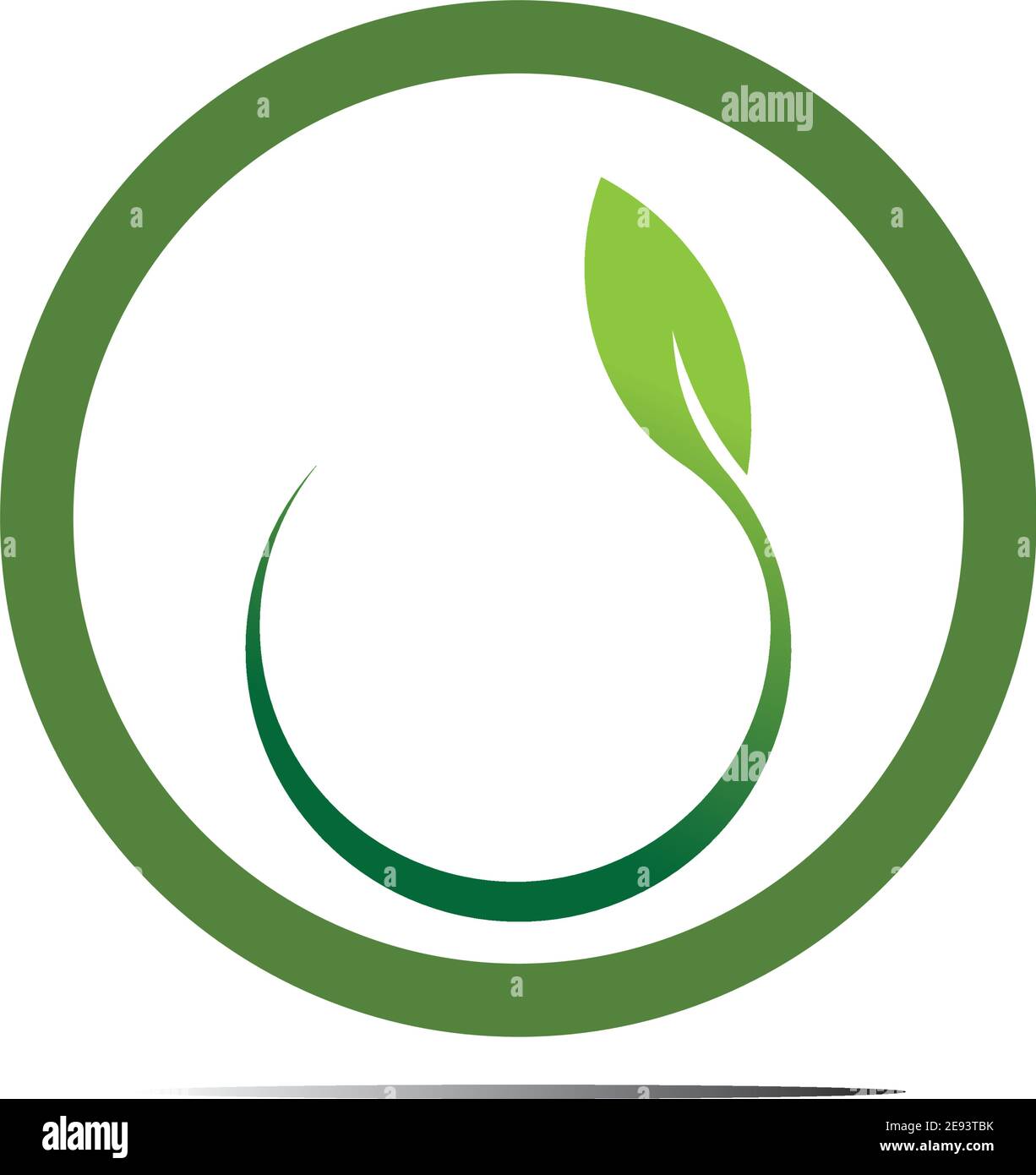 Abstract nature logo icon vector design of leaves Stock Vector Image ...