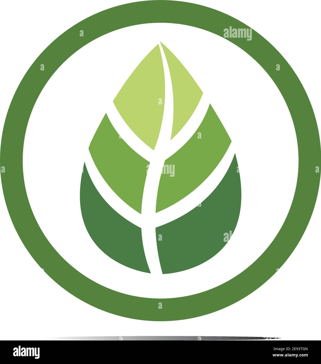 Abstract nature logo icon vector design of leaves Stock Vector Image ...