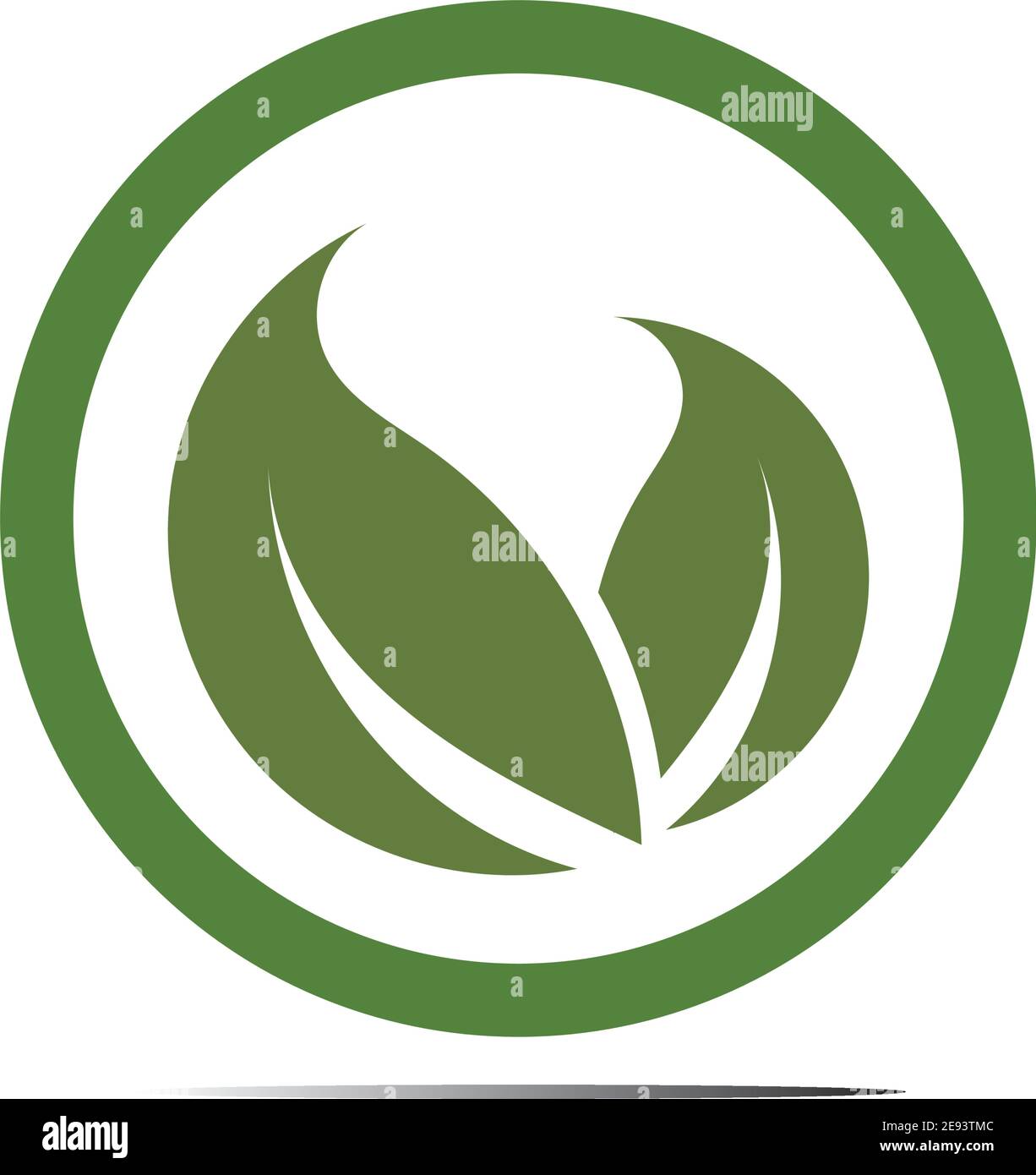 Abstract nature logo icon vector design of leaves Stock Vector Image ...