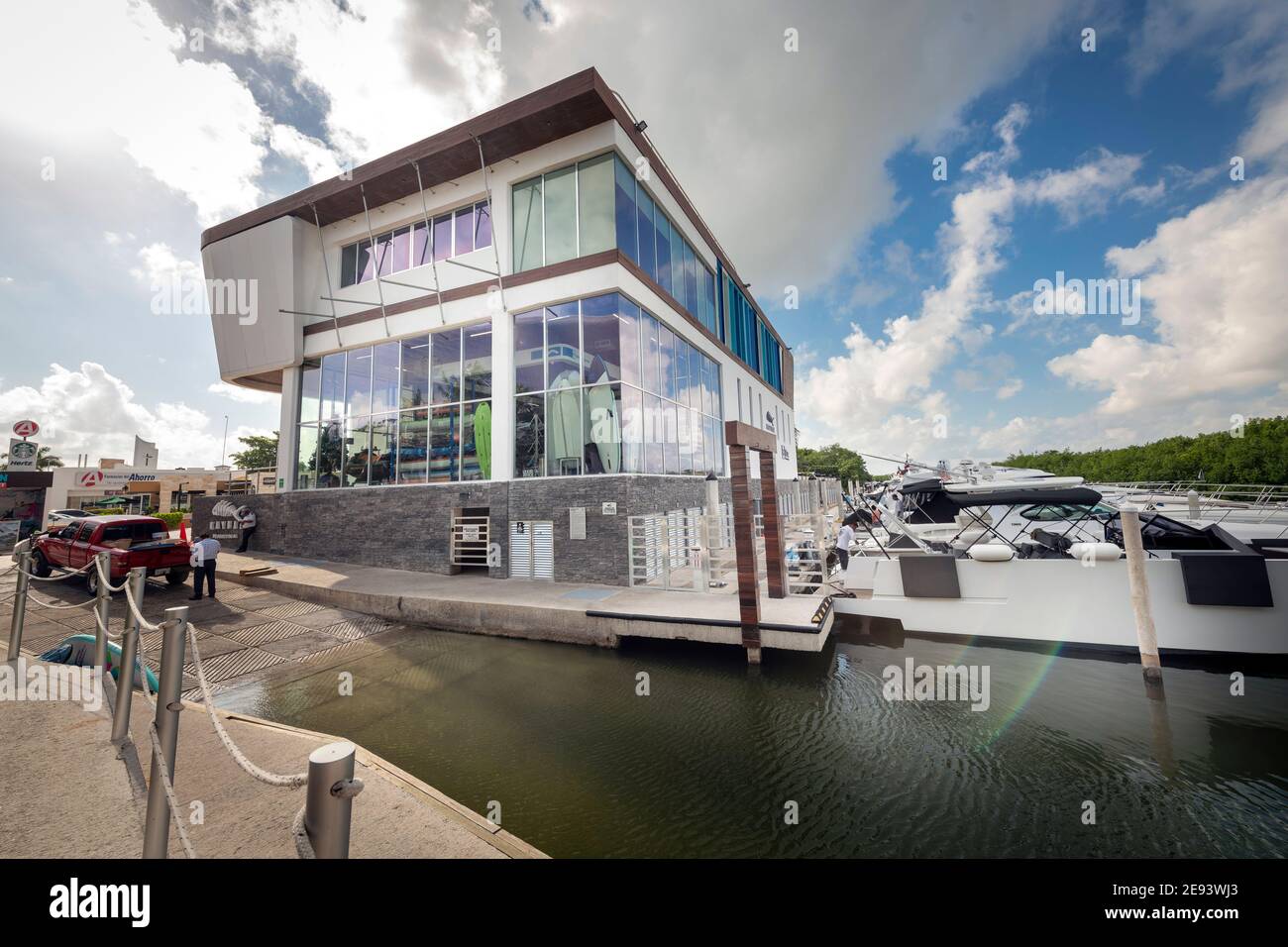 Marina Kaybal in Cancun, Mexico Stock Photo
