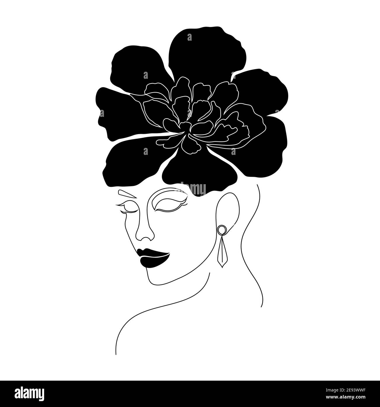 Surreal woman face Stock Vector Image & Art - Alamy