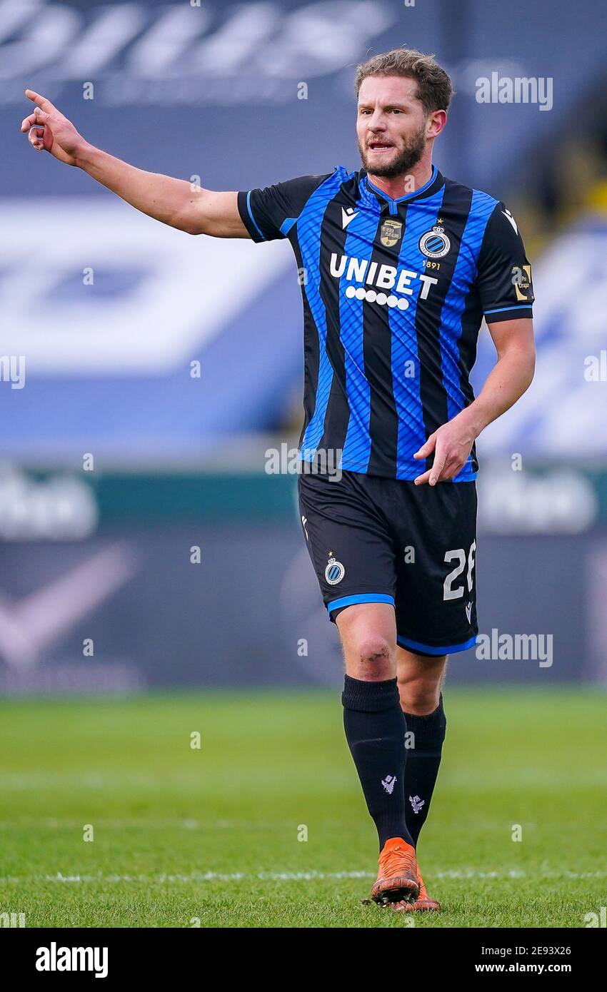 BRUGES BELGIUM JANUARY 31 Mats Rits Of Club Brugge During The Pro 