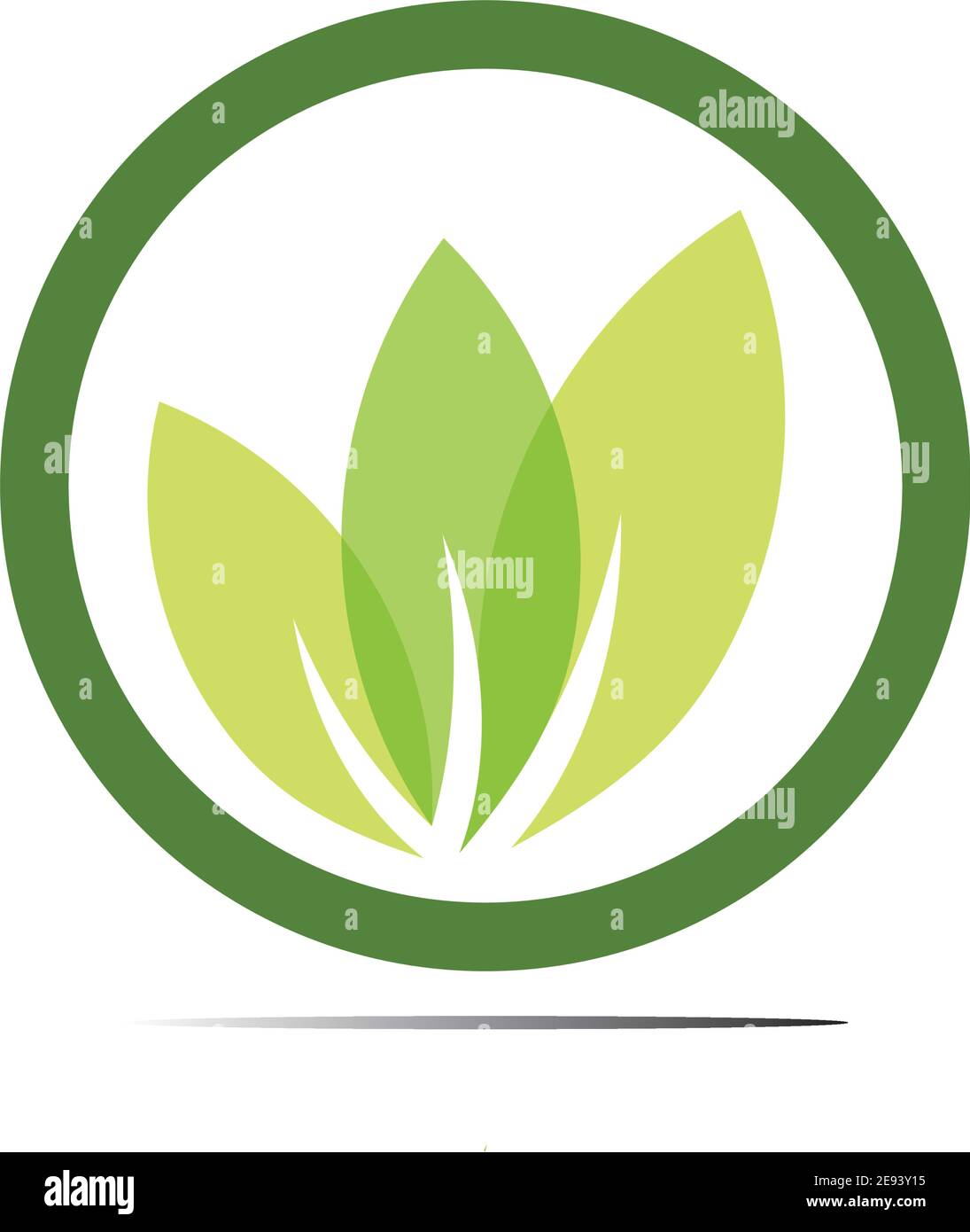 Abstract nature logo icon vector design of leaves Stock Vector Image ...