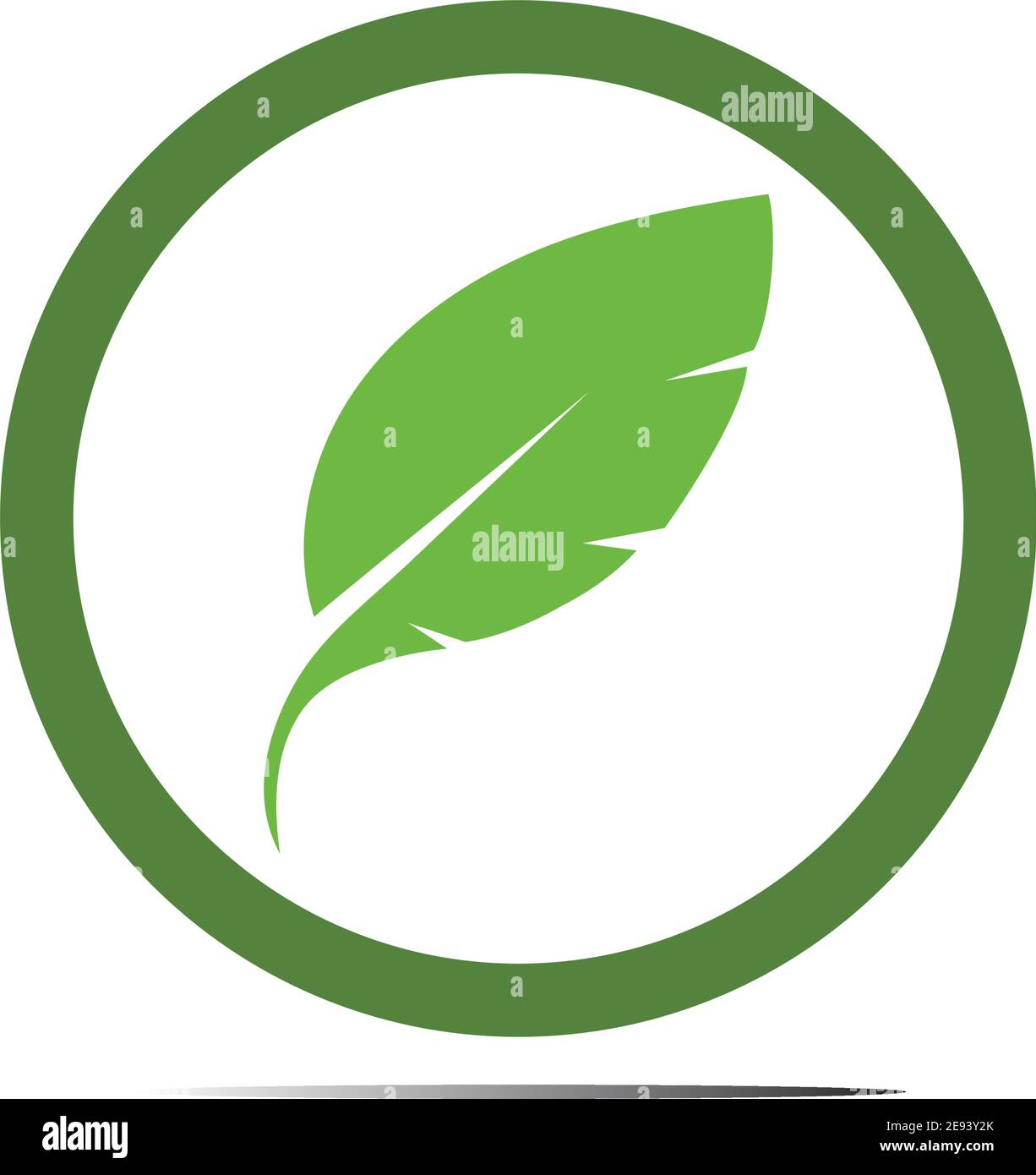 Abstract nature logo icon vector design of leaves Stock Vector Image ...