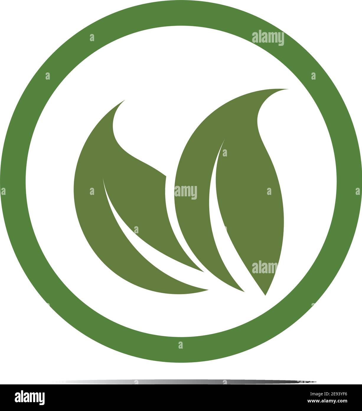 Abstract nature logo icon vector design of leaves Stock Vector Image ...