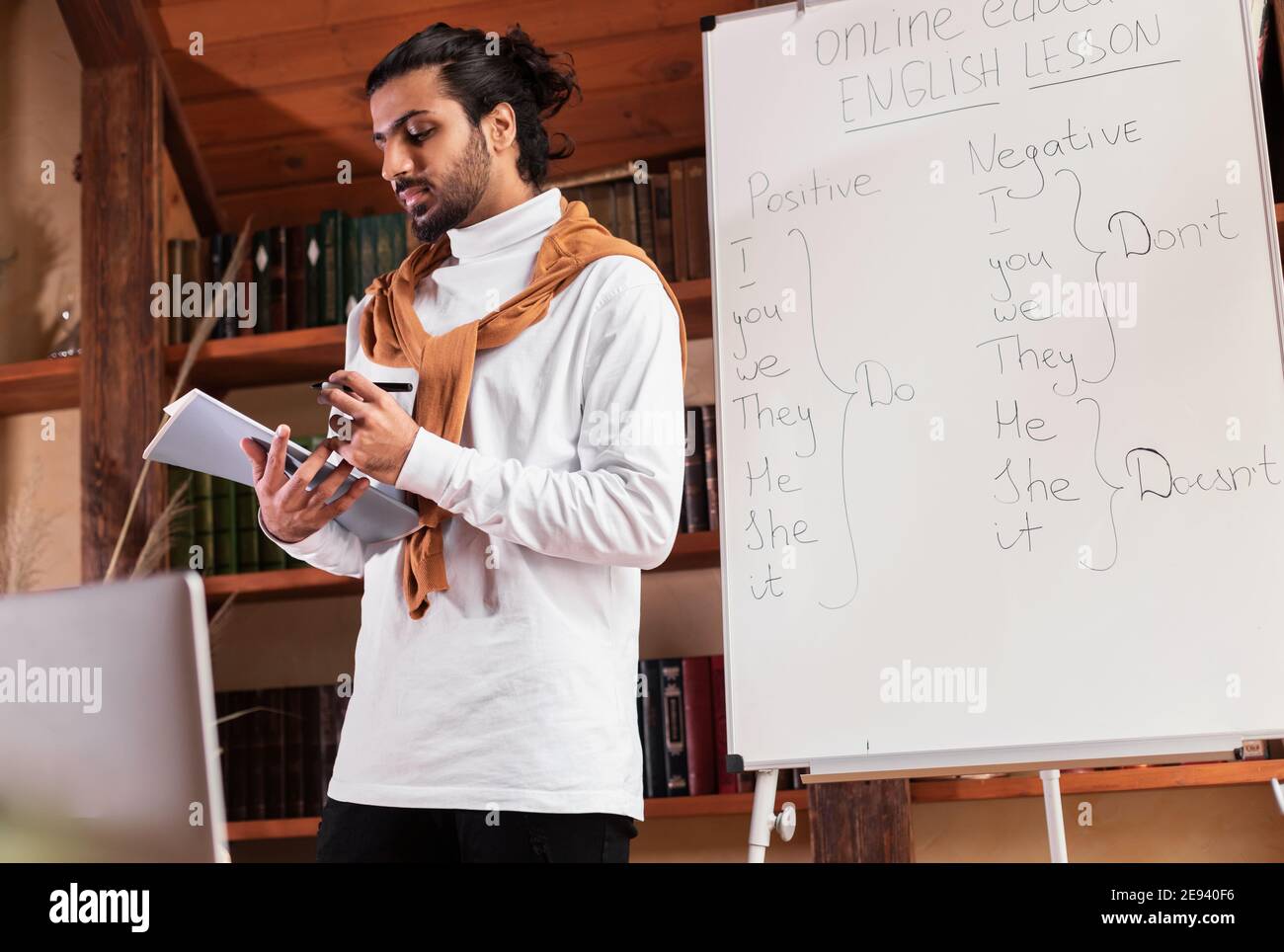 Modern indian teacher hi-res stock photography and images - Alamy
