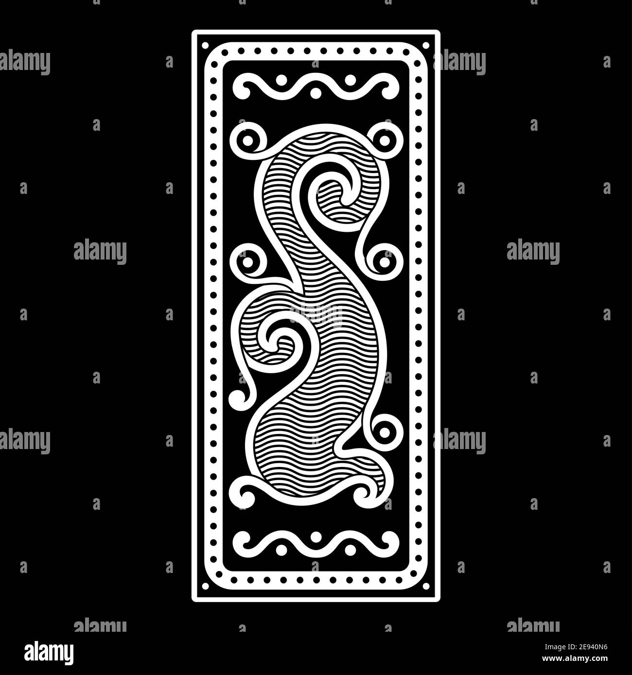 Picture of Viking Scandinavian design. Celtic, Scandinavian knot-work illustration ...