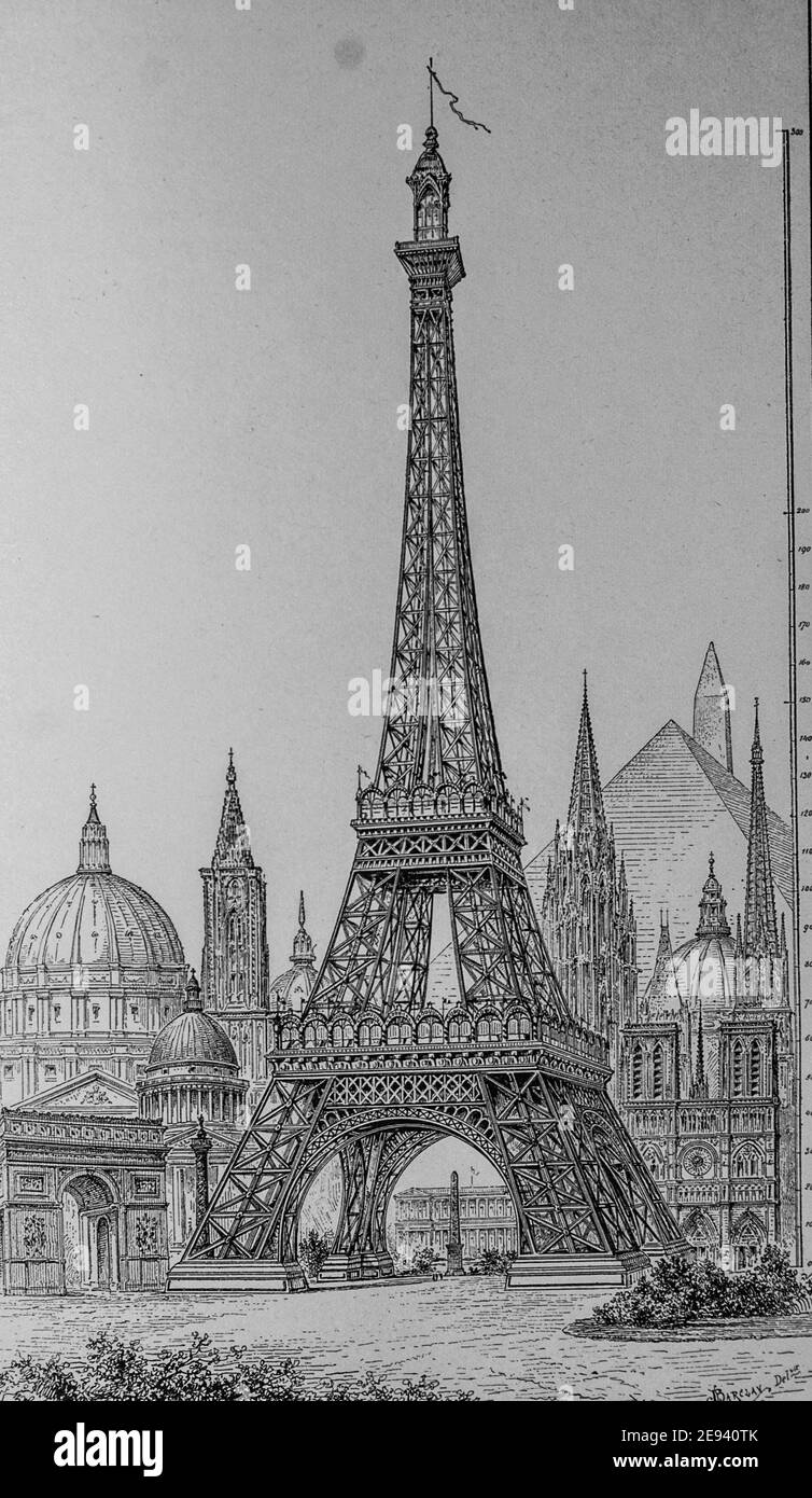 tour eiffel, les grands travaux du siecle par dumont,edition hachette ...