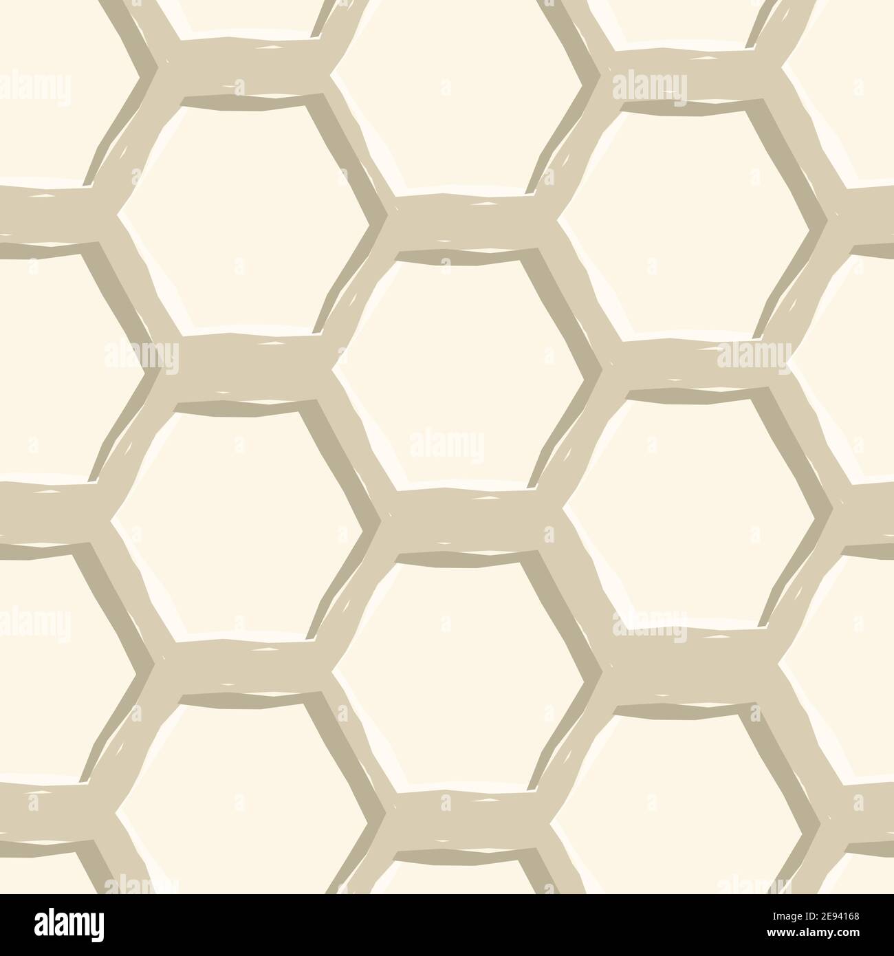Endless simple abstract seamless pattern on a beige background. Brown ...