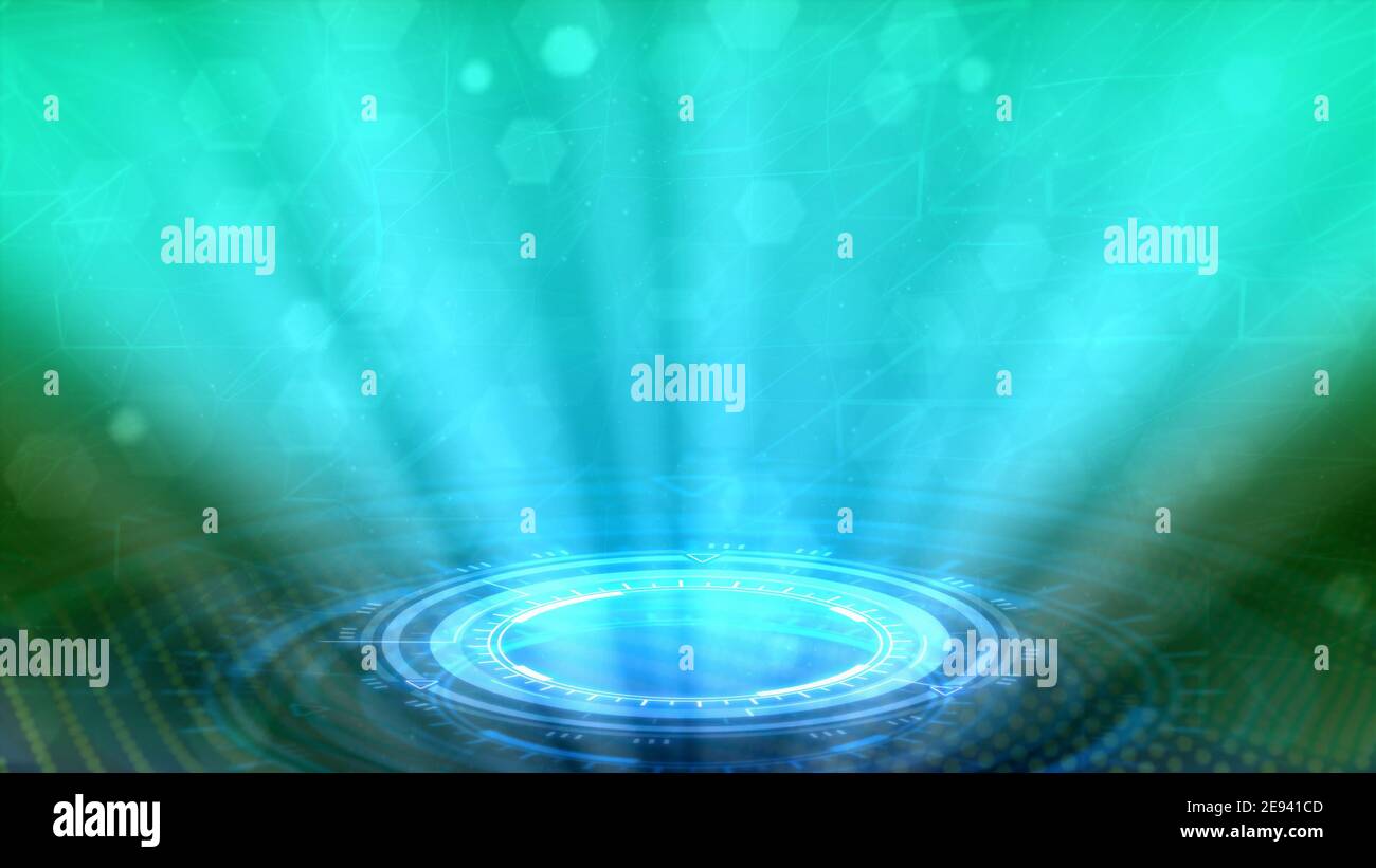 cg abstract 3D rendering, Neon science teleport background Stock Photo ...