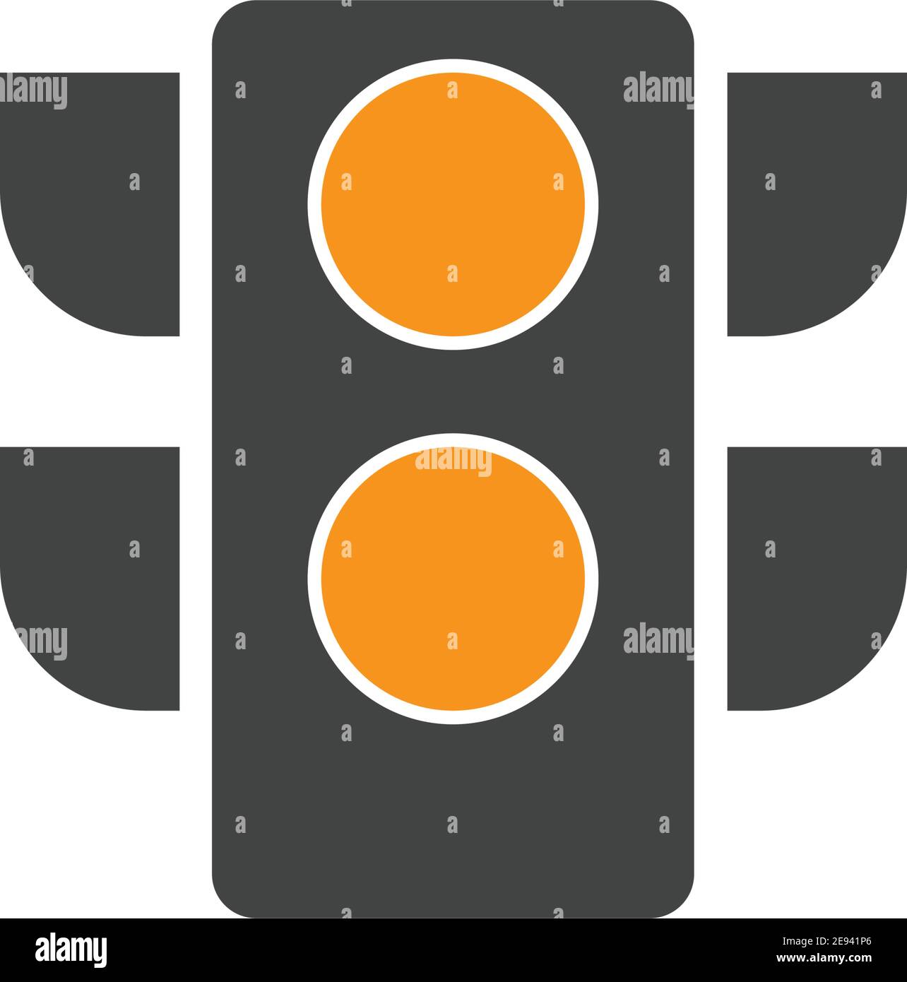 Traffic Light Icon Vector Design Template Traffic light signal - Vector icon Stock Vector