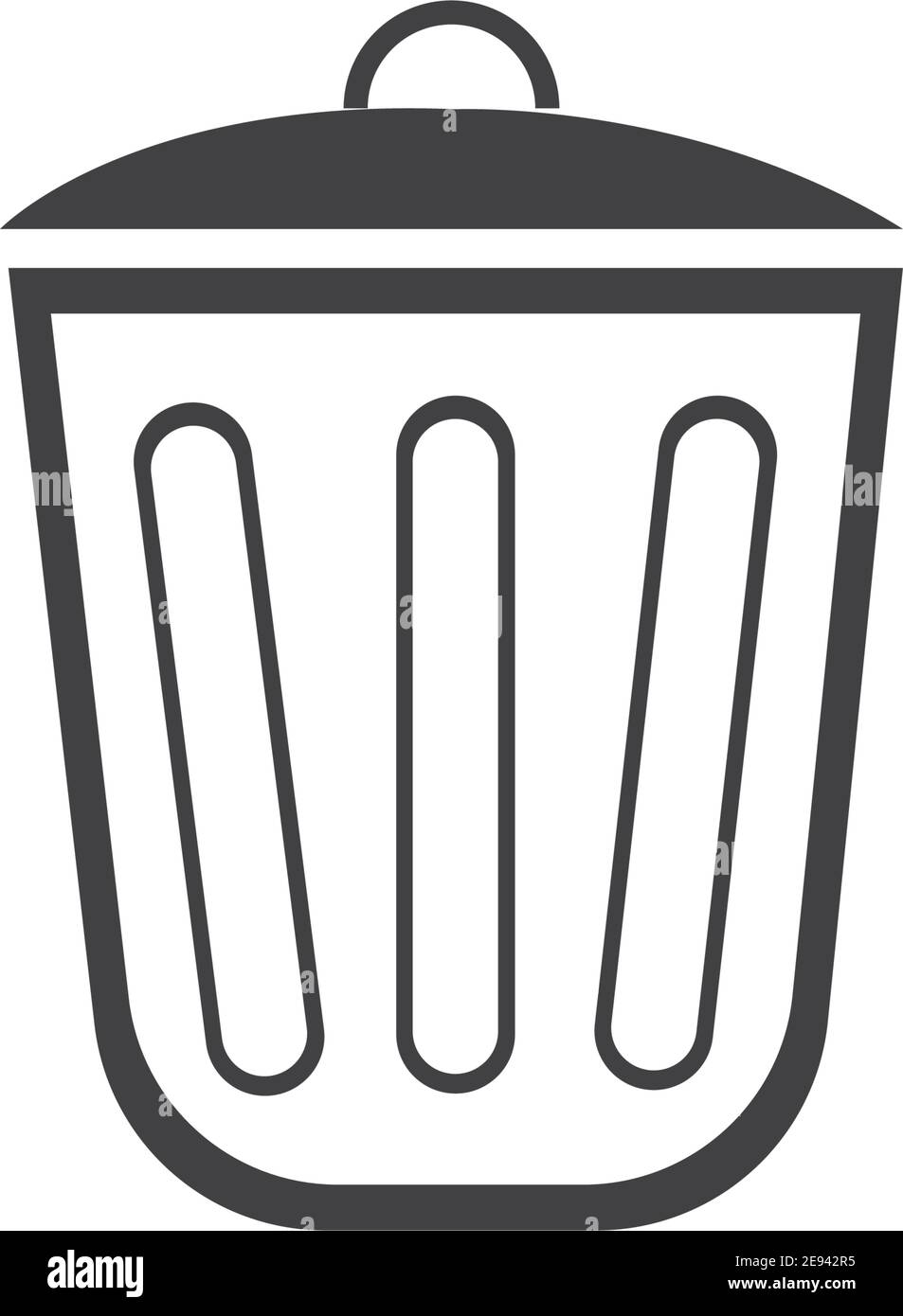 trash can icon vector illustration Stock Vector Image & Art - Alamy
