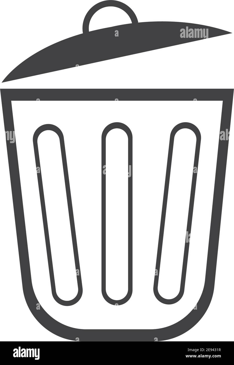 trash can icon vector illustration Stock Vector
