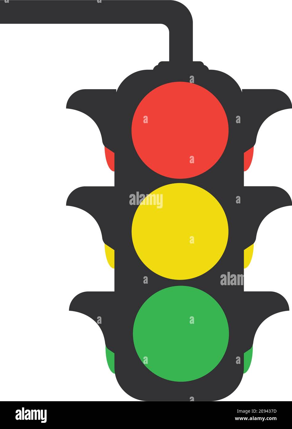 Traffic Light Icon Vector Design Template Traffic light signal - Vector icon Stock Vector