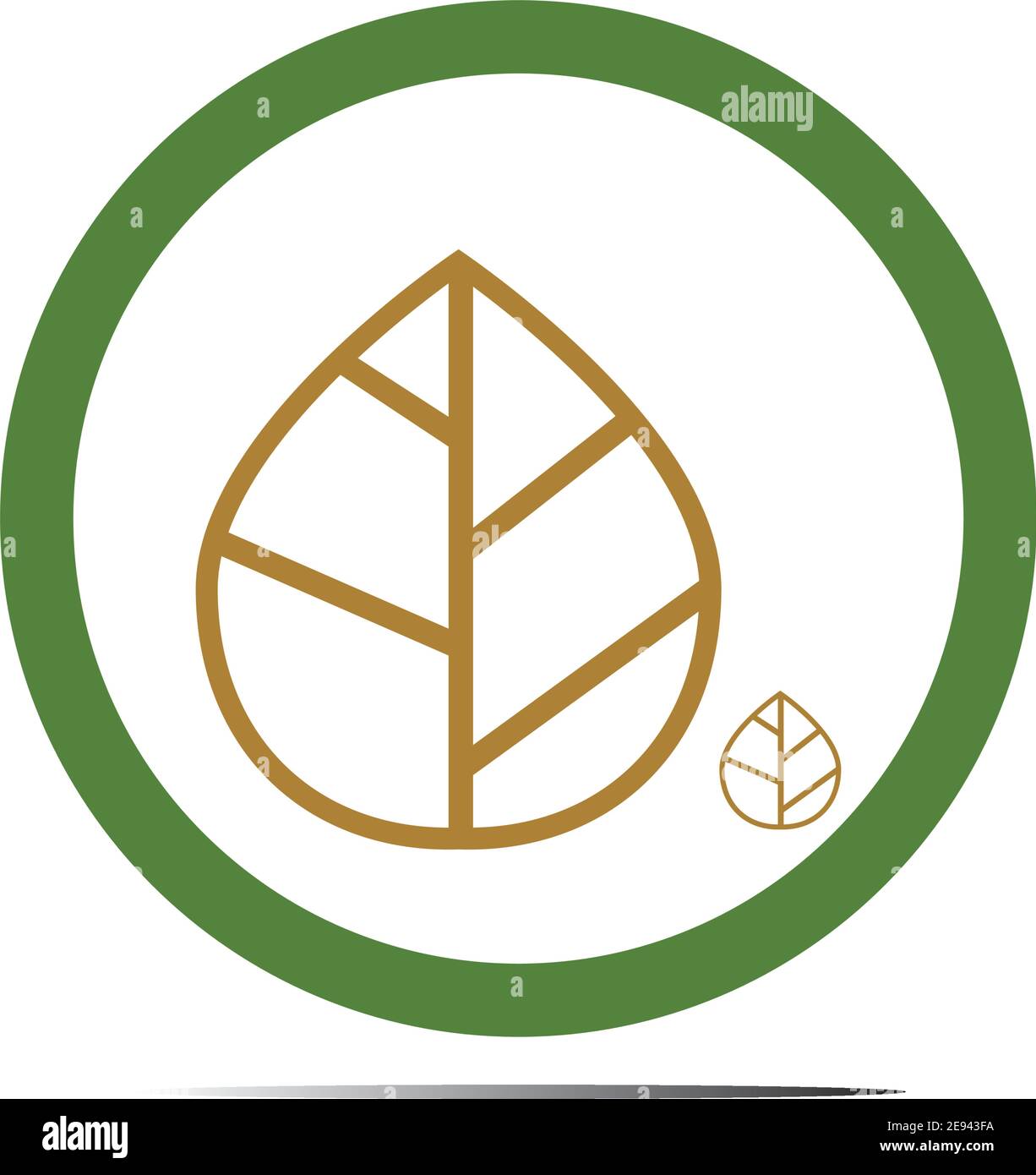 Abstract nature logo icon vector design of leaves Stock Vector Image ...