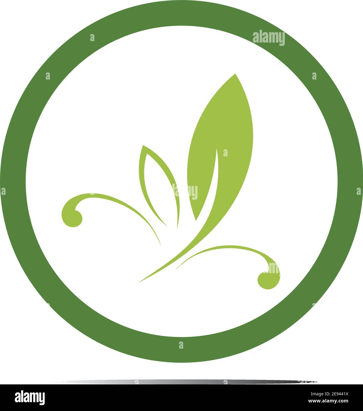 Abstract nature logo icon vector design of leaves Stock Vector Image ...