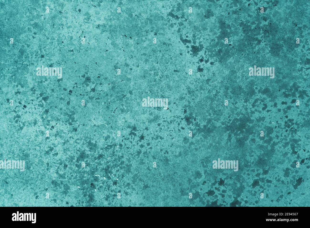 Turquoise background with concrete texture. Stock Photo
