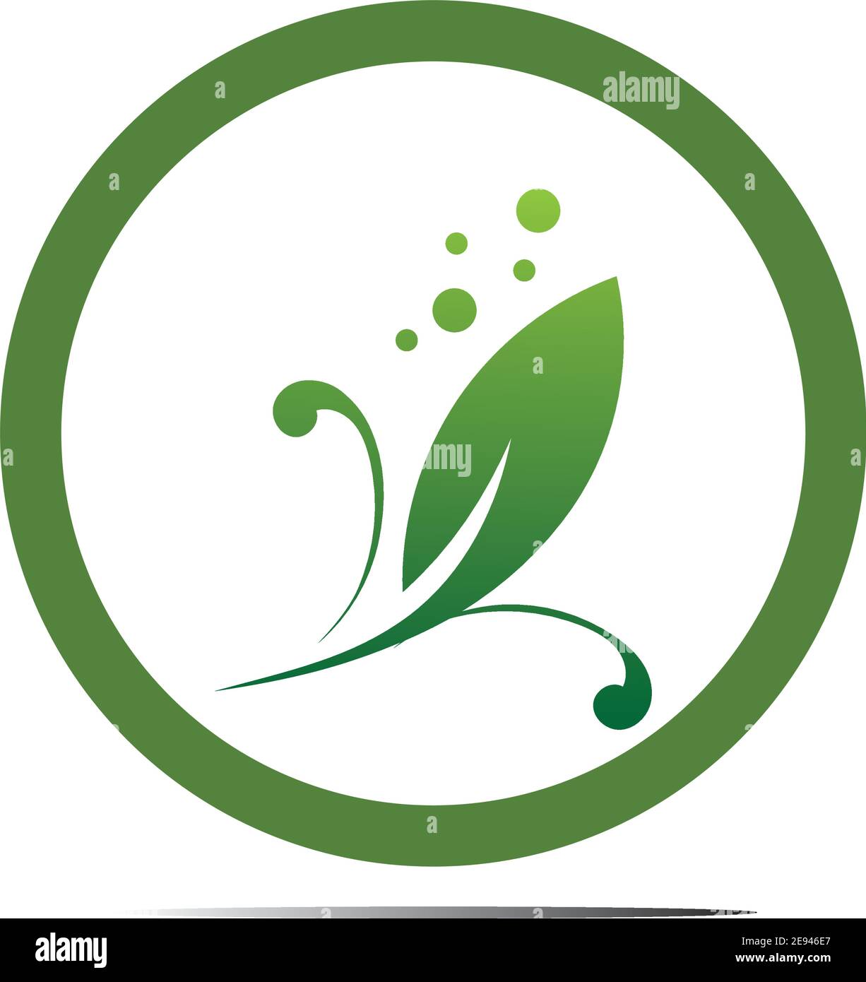 Abstract nature logo icon vector design of leaves Stock Vector Image ...