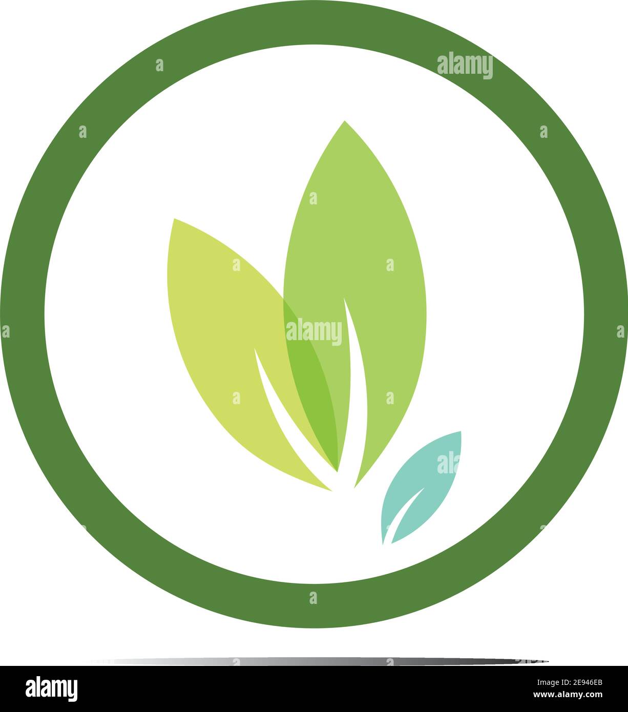Abstract nature logo icon vector design of leaves Stock Vector Image ...