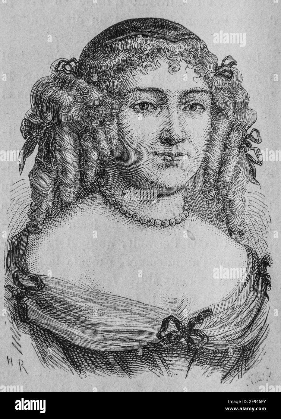 madame de sevigne, histoire populaire de frrance par henri martin,editeur furne 1860 Stock Photo