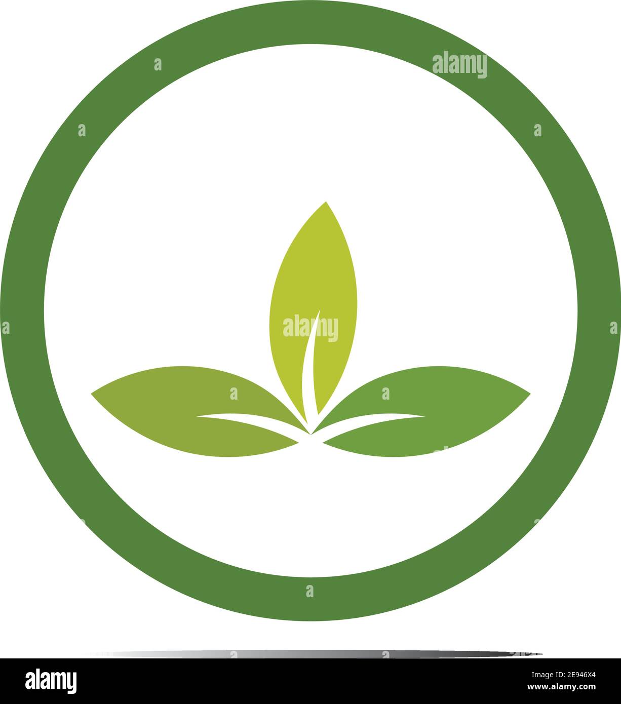 Abstract nature logo icon vector design of leaves Stock Vector Image ...